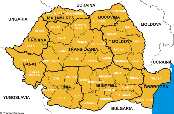 Harta Romania | Harta Judete Romania